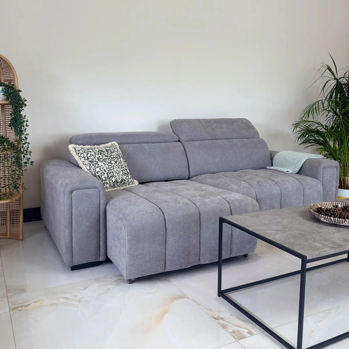 Molly 3 Seater Electric Sofabed – Grey
