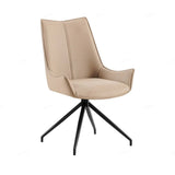 Monroe Swivel Dining Chairs – Mink PU – Set of 2