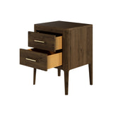D.I Designs Abberley 2 Drawer Bedside Table – Brown Oak