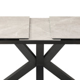 Nova 140–180cm Extending Dining Table – Kamite Grey Ceramic