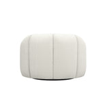 Nao Swivel Lounge Chair – Ivory Bouclé