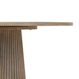 D.I Designs Leckford Ribbed Side Table – Aged Oak