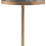 Libra Interiors Marco Accent Table – Royal Gold Marble