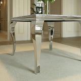 Louis 100cm Square Marble Dining Table