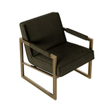 D.I Designs Mickleton Club Chair – Olive Green Velvet