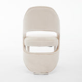 Santorini Dining Chair – Cream Velvet & Chrome Legs – Set of 2