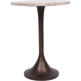 Libra Interiors Bosworth Side Table – Smokey Quartz – 42cm