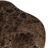 Libra Interiors Cloud Coffee Tables – Emperador Marble & Glass – Set of 2