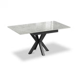 Phoenix 90–150cm Extending Dining Table – Argentina Grey Ceramic