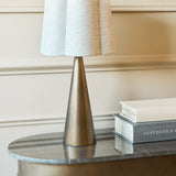 Libra Interiors Southbourne Table Lamp – Smoked Gold & Linen