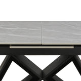 Torino 160–200cm Extending Dining Table – Argento Grey Matte Ceramic