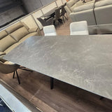 Madison 180–240cm Extending Dining Table – Grey Slate Mist Ceramic