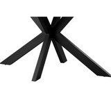 Nova 140–180cm Extending Dining Table – White Marble Ceramic