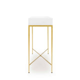 D.I Designs Berkeley Console Table – White & Gold