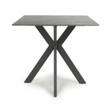 Nova 80cm Square Dining Table – Deep Grey Marble Ceramic