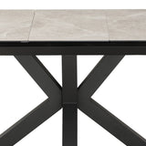 Nova 140–180cm Extending Dining Table – Kamite Grey Ceramic