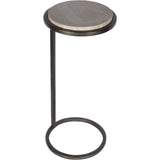 Libra Interiors Iota Accent Table – Grey Emperador Marble