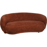 Libra Interiors Waverley Curved Sofa – Terracotta Chenille