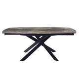 Libra Interiors Themsby 130–190cm Extendable Dining Table – Smoked Stone
