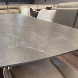 Madison 180–240cm Extending Dining Table – Grey Slate Mist Ceramic