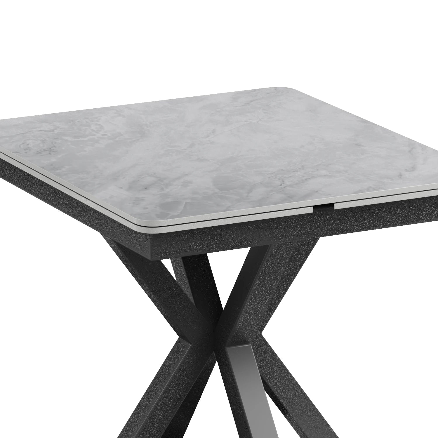 Phoenix 90–150cm Extending Dining Table – Argentina Grey Ceramic