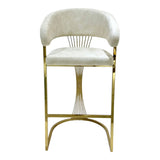 Monaco Barstool – Cream & Gold