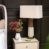 Rabbani Table Lamp – Antique Brass & Alabaster