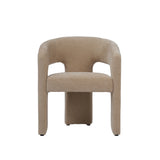 Alba Upholstered Dining Chair – Almond Textured Cord