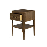 D.I Designs Abberley 1 Drawer Bedside Table – Brown Oak