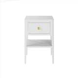 D.I Designs Abberley 1 Drawer Bedside Table – White Oak