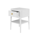 D.I Designs Abberley 1 Drawer Bedside Table – White Oak