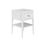 D.I Designs Abberley 1 Drawer Bedside Table – White Oak