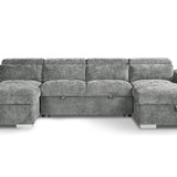 Alaya U-Shape Sofabed – Grey