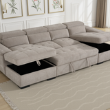 Alaya U-Shape Sofabed – Beige