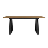 Hudson 180cm Dining Table – Whiskey Herringbone
