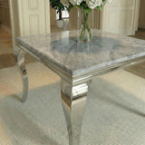 Louis 100cm Square Marble Dining Table