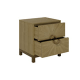 D.I Designs Easton 2 Drawer Bedside Table – Oak