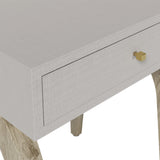D.I Designs Laverstoke Bedside Table – White Concrete Effect