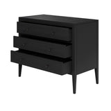 D.I Designs Radford 3 Drawer Chest of Drawers – Black Oak