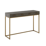 D.I Designs Hampton Console Table – Grey Shagreen