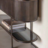 Libra Interiors Belvedere Console Table – Aged Black