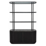 Belvedere Shelving Unit with Storage – Aged Black