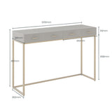 D.I Designs Hampton Console Table – Grey Shagreen