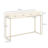D.I Designs Hampton Console Table – Ivory Shagreen