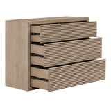 D.I Designs Wickham 4 Drawer Chest – Ribbed Oak