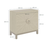 D.I Designs Easton 2 Drawer Chest of Drawers – Oak