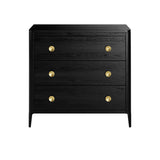 D.I Designs Abberley 3 Drawer Chest of Drawers – Black Oak