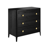 D.I Designs Abberley 3 Drawer Chest of Drawers – Black Oak