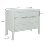 D.I Designs Alton 3 Drawer Chest of Drawers – Pigeon Grey