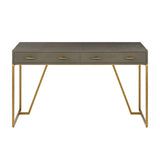 D.I Designs Hampton Desk – Grey Shagreen
